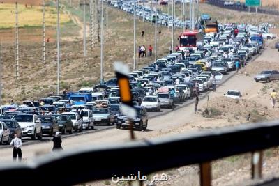 ترافیک سنگین در خروجی های تهران به سمت استانهای شمالی
