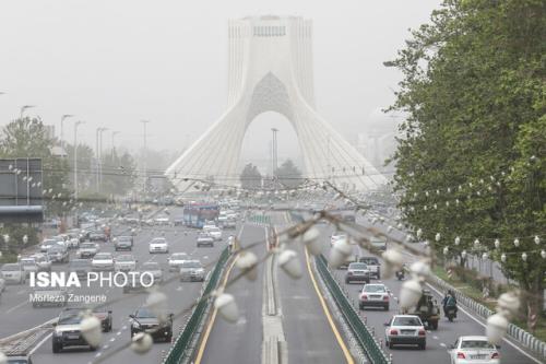 افزایش آلودگی هوای تهران طی امروز