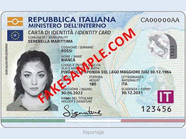 Download fake national id card template