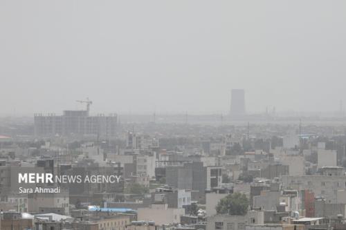 اخطار زرد هواشناسی در رابطه با احتمال وقوع طوفان گرد و خاک در تهران
