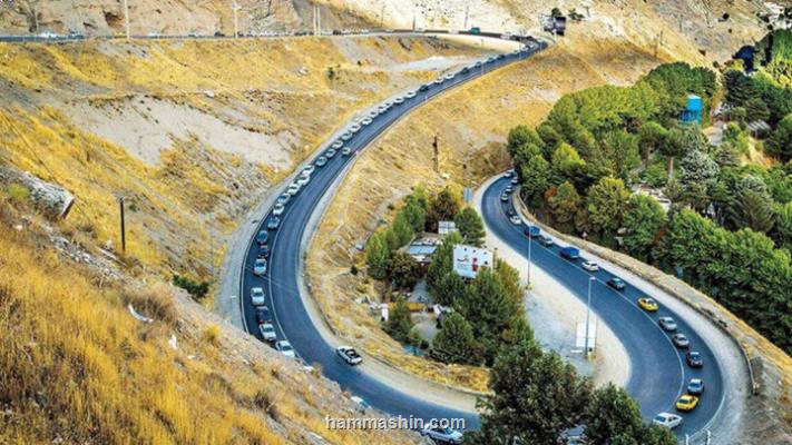 تردد روان در محورهای چالوس، هراز و فیروزکوه